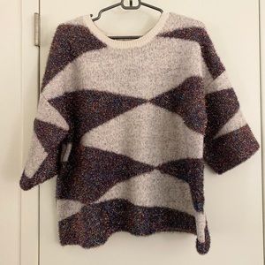 Anthropologie Lurex Sweater
